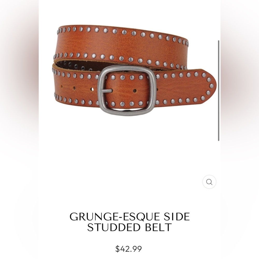 GRUNGE-ESQUE SIDE STUDDED BELT